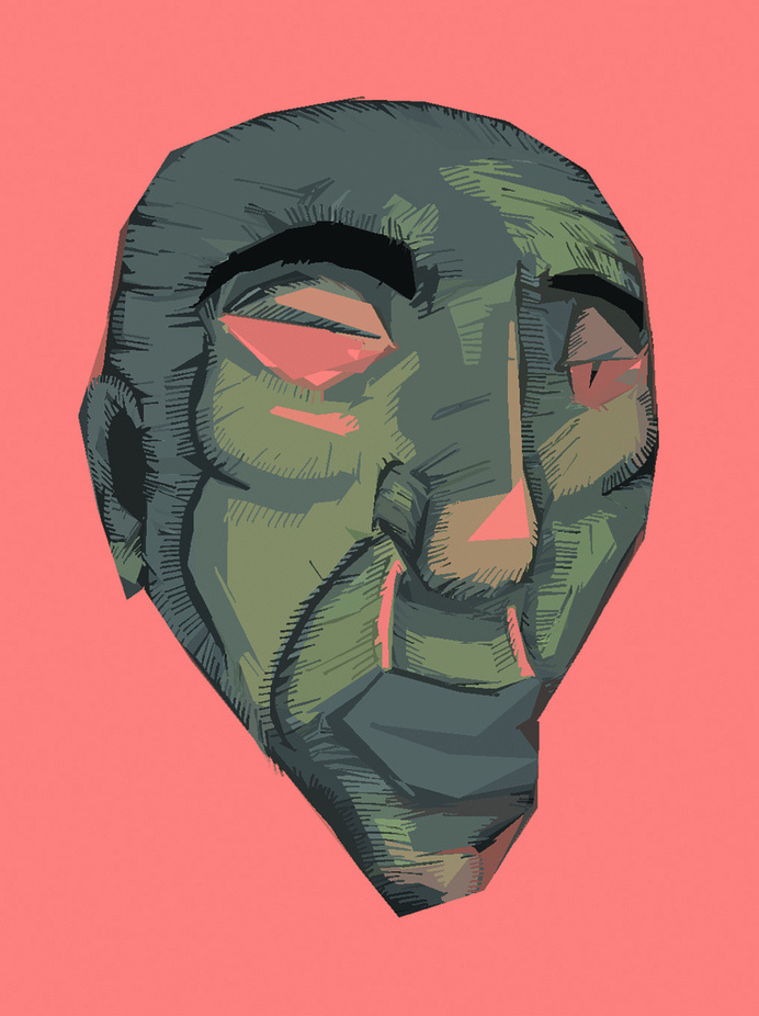 #illustration #dude #red #green #design