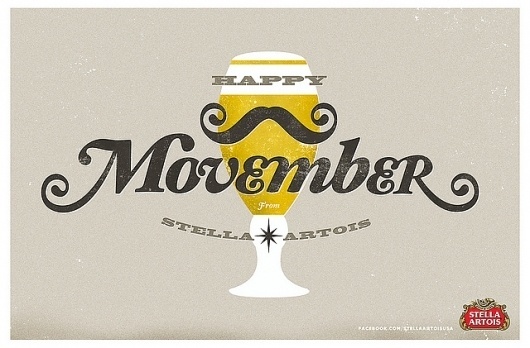 Stella Artois illustration for Movember | Flickr - Photo Sharing! #illustration #lettering #bier