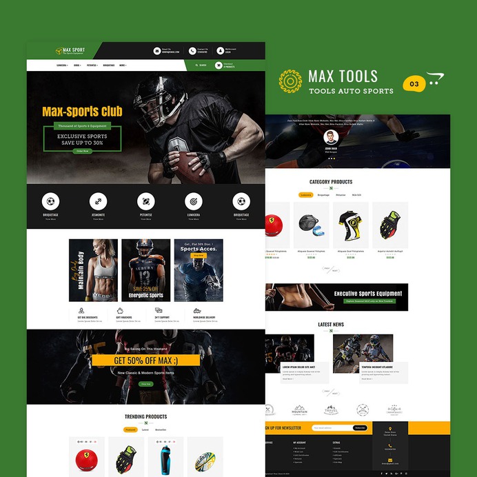 #Max #Tools - #Auto #Parts #Sports - #Opencart #Multipurpose #Responsive #Theme | #TemplateTrip #eCommerce #Website #Design #Template
