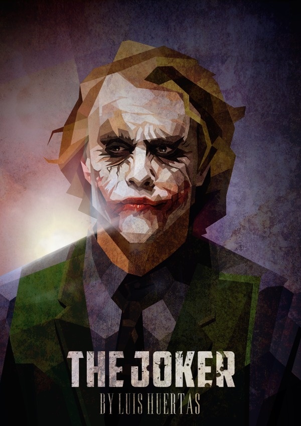 The Joker / Cubismo by Luis Huertas #barman #joker #illustration
