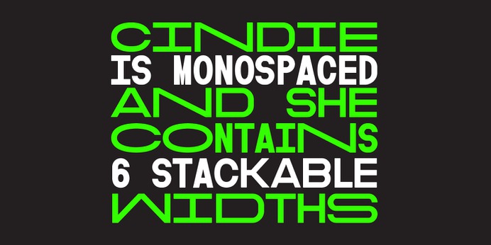 Buy Cindie font family designed by Lewis McGuffie, now available from www.typeverything.com