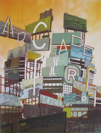 • Arcade Fire (Mexico) : This is Landland. #arcade #screenprint #poster #fire