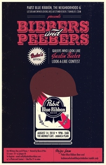 Biebers and Peebers | Flickr - Photo Sharing! #illustration #bieber #poster #typography