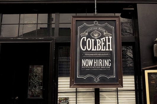 Colbeh Chalk Lettering on the Behance Network #lettering #hand #typography
