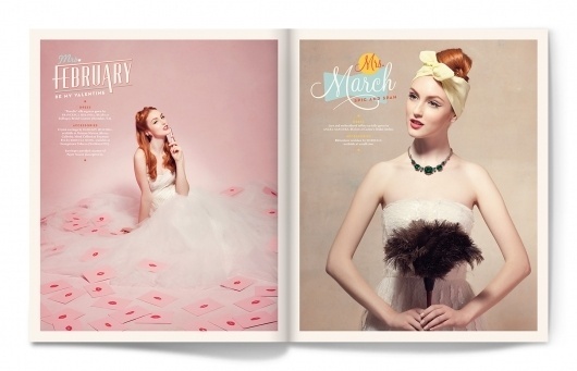 Calendar Girl - Matt Chase | Design, Illustration #photography #design #graphic #typography