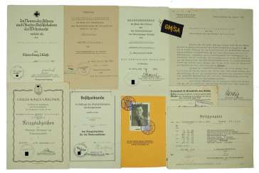 Certificate group of senior Lieutenant z. S. d. R. 3. Mine search flotilla.