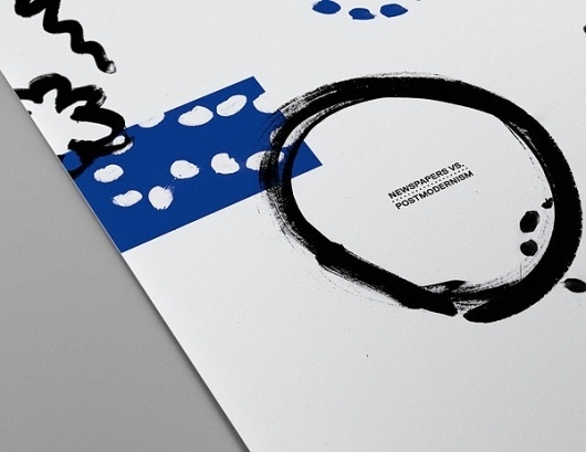 MagSpreads - Magazine Design and Editorial Inspiration: Post News - Newspaper #pattern #drawing #black #blue #hand #magazine