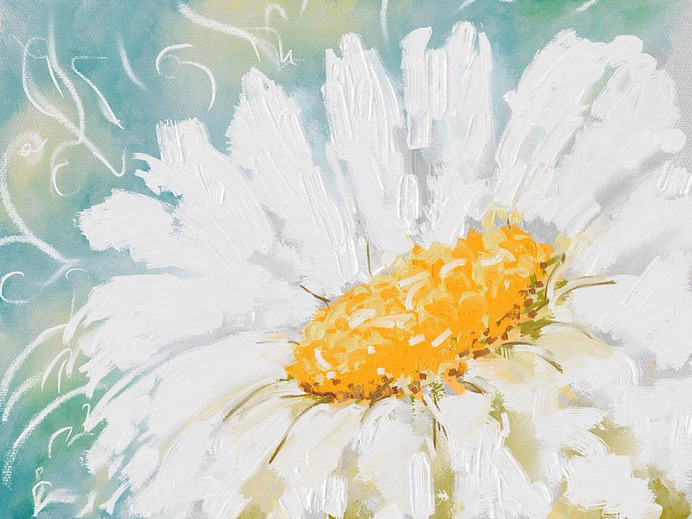 daisy painting & daisy paint by number #painting