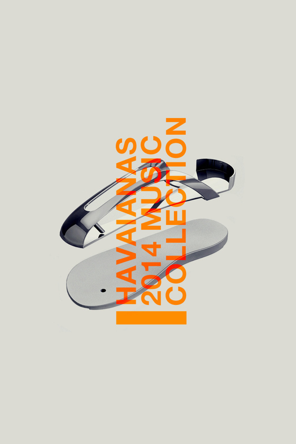 Havaianas Music Collection 2014 (Concept) #havaianas #slipper #flip flop #elia #pirazzo #elia pirazzo #product #orange