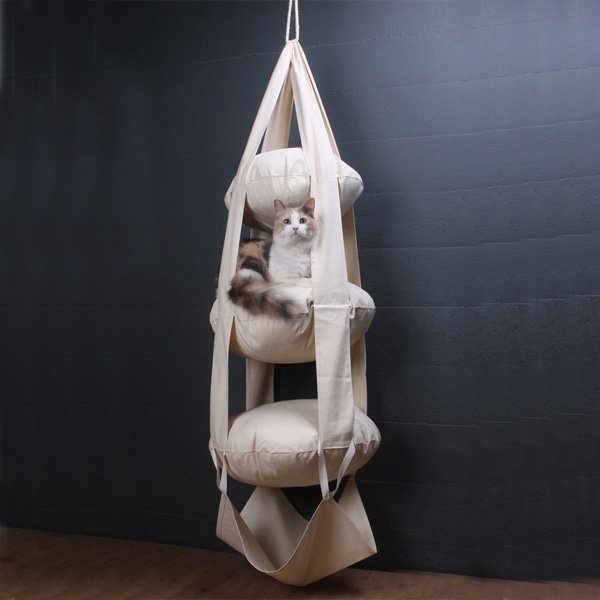 Cat's Trapeze Hammock #tech #flow #gadget #gift #ideas #cool