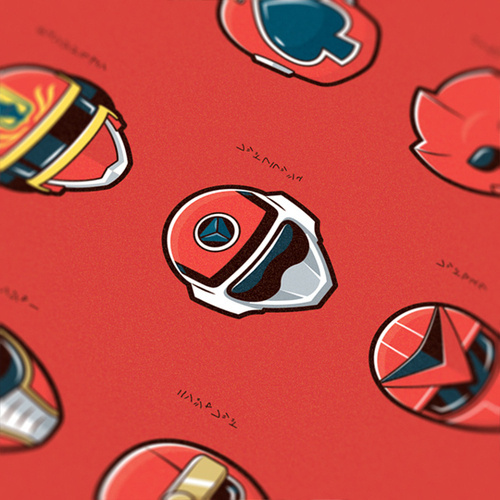 Super Sentai Series by Mark Eastwood #heads