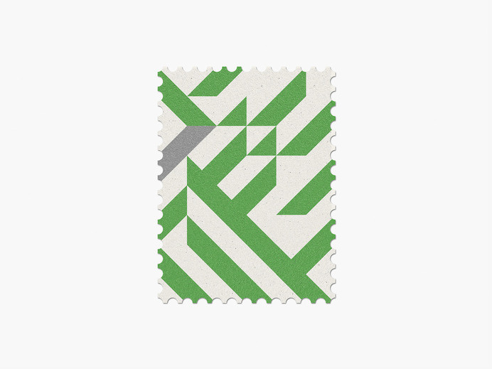 Nigeria #stamp #graphic #maan #geometric #illustration #minimal #2014 #worldcup #brazil
