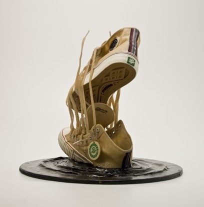 El Kartel + PF Flyers #sculpture #kartel #sole #vancouver #pf #el #flyers #art #and #tyler #quarles