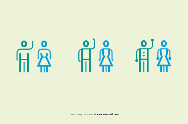 CultuurNet Vlaanderen azteca86 #icon #man #woman