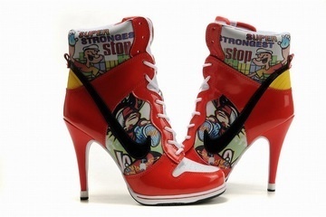 Nike Dunk SB High Heels White/Red #shoes