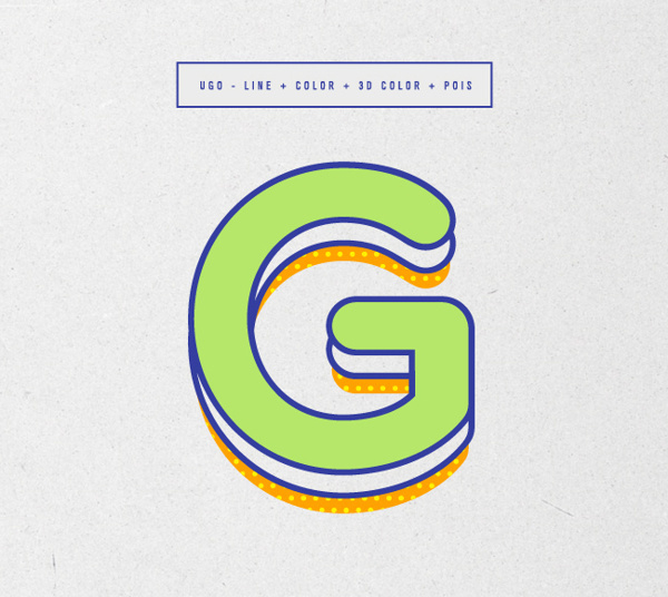 UGO | Typeface | Free Font on Typography Served #bright #round #colorful #ugo
