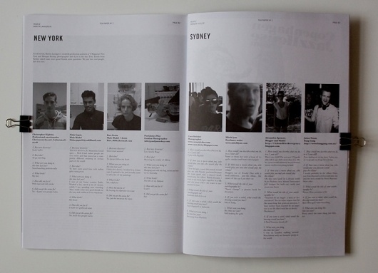 Teapaper No. 1 : Martin Ransby **pictures for the editors? #grid #layout