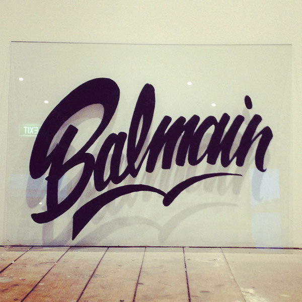 Balmain - Roach #lettering #graffiti #roach #glass #balmain