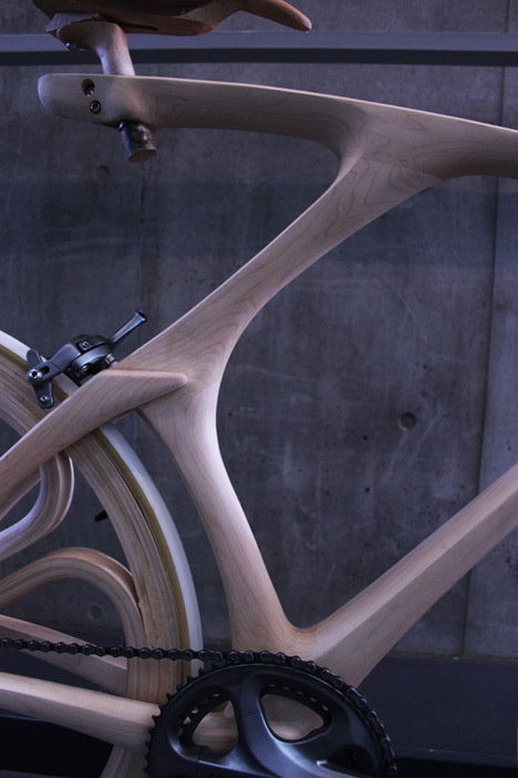 YojiroOshima WoodBike detail.jpg #bicycle #wood #bike