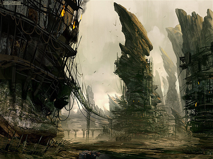Daryl Mandryk Concept Art and Illustration #environment #sci-fi