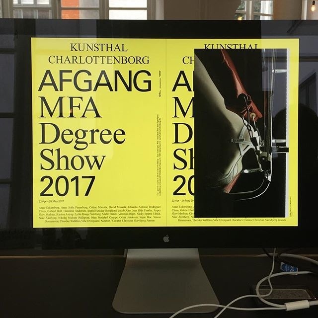 Work in progress, next up afgang / MFA Degree Show 2017 @kunsthalcharlottenborg