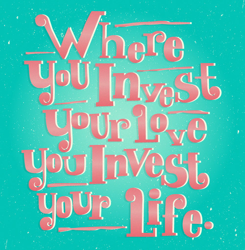INVEST #vector #quote #illustration #type #typography