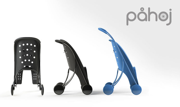 Påhoj is a Bike Seat and Stroller in One #stroller #seat #bike