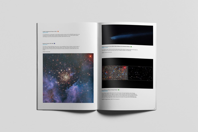Hubble 25 Years On Book Design – Deivid Cole