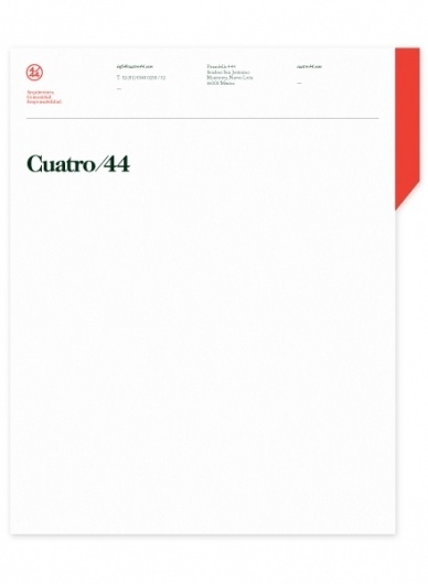 Face. Works. / Cuatro 44. #print #identity #stationery