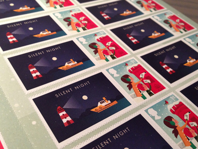 WooHoo... They have arrived... #stamp #iconset #icon #illustrator #snow #texture #night #illustration #shape #boat #xmas #winter