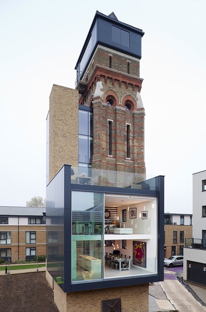Old Water Tower Transformed into a Modern Home