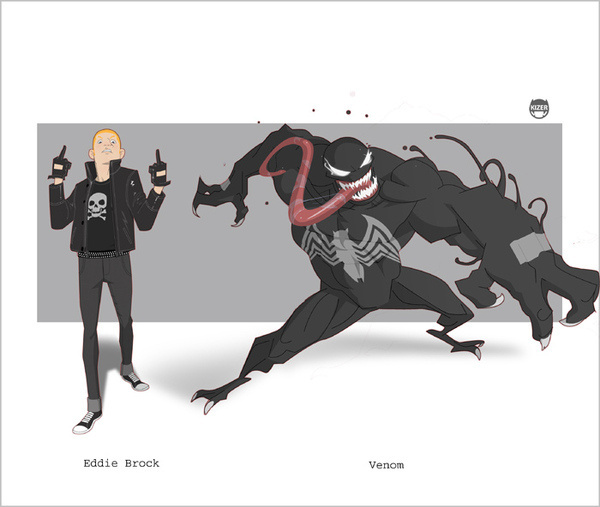 Eddie......Venom by CoranKizerStone on deviantART #eddie #venom #spiderman #marvel #kizer #brock