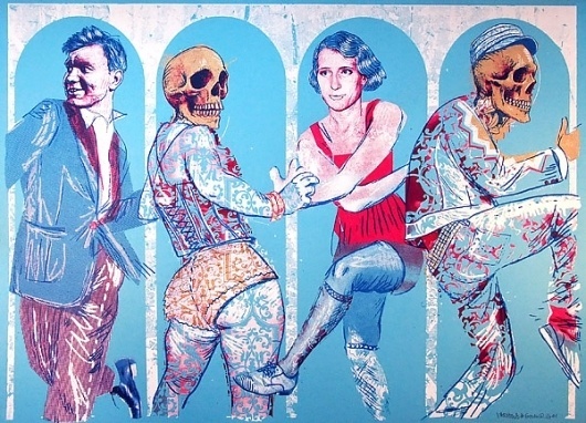 Grobgrafik Portfolio » Silkscreen Print: "Reigen" #print #silkscreen #poster #variousgould