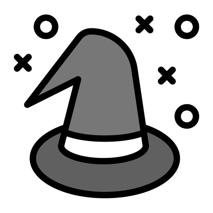 See more icon inspiration related to witch, halloween, costume party, witch hat, birthday and party, kid and baby, carnival, costume, fashion, , hat and party on Flaticon.