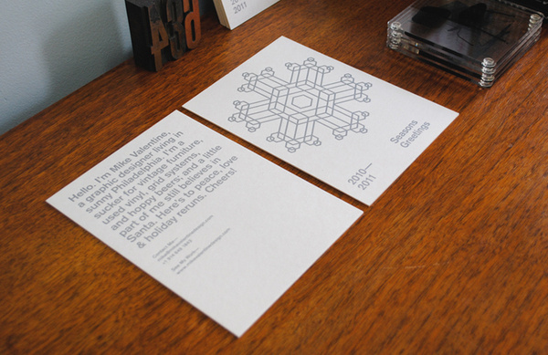 Mike Valentine Design #card #print #letterpress #christmas #seasons #xmas #greetings