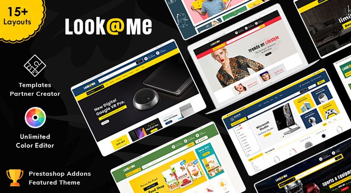 #LookMe - #MultiPurpose #Super Store - #Prestashop #Responsive #Theme | #TemplateTrip #eCommerce #Website #Design #Template