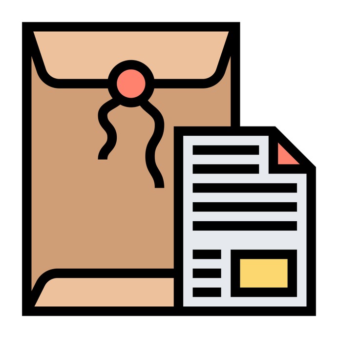 See more icon inspiration related to document, letter, paper, shipping and delivery, files and folders, credential, important, message, envelope and communication on Flaticon.