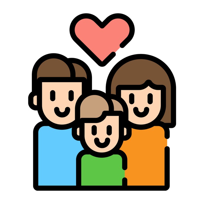 See more icon inspiration related to mother, father, daughter, love and romance, parents, united, family, together, user, love, happy and people on Flaticon.