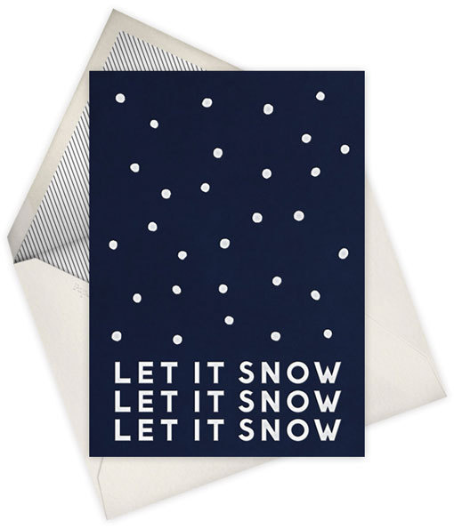 let it snow #illustration #letterpress