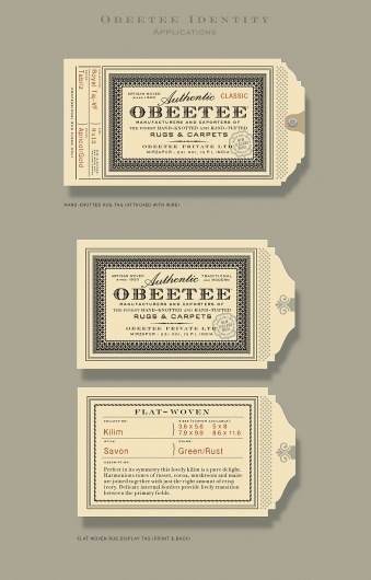 Obeetee IdentityÂ |Â Roseys 2010 #mark #type #card #logo