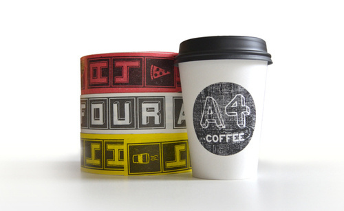 Area Four Restaurant - Packaging #packaging #design #graphic #coffee #cup #package