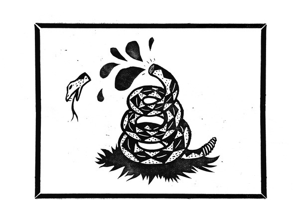 Editorial illustration for New York Times by Mike McQuade. #snake