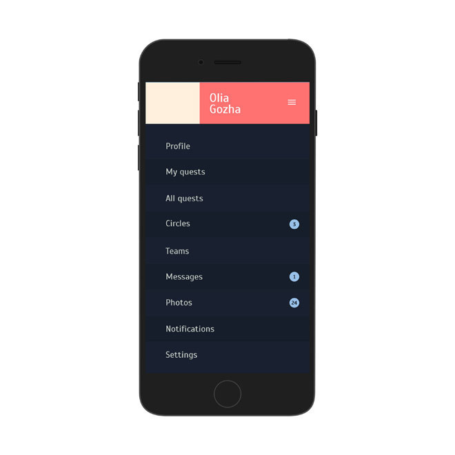 Quest : iOS Game Apps PSD