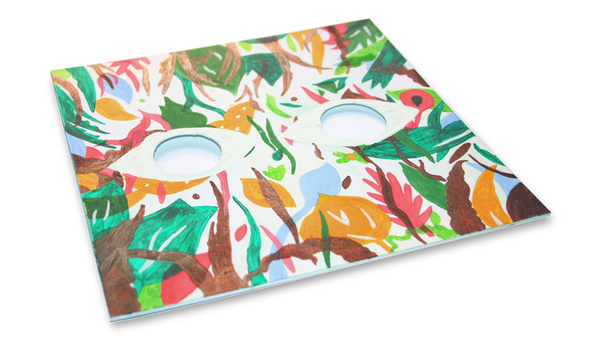 One of painted vinyl sleeve designed from Bombay Bicycle Club #arnold #packaging #design #sleeve #record #vinyl #paint #michael