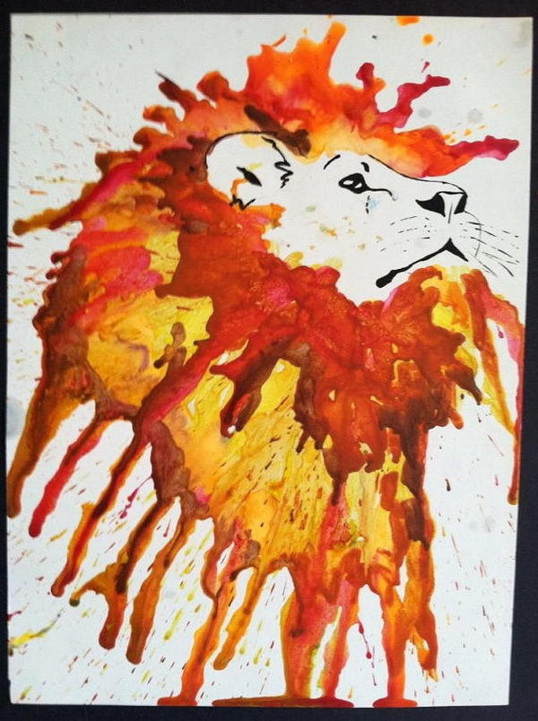 30+ Cool Melted Crayon Art Ideas #crayon #melted #art