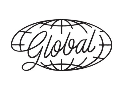 Global #logo #globe #script #typography