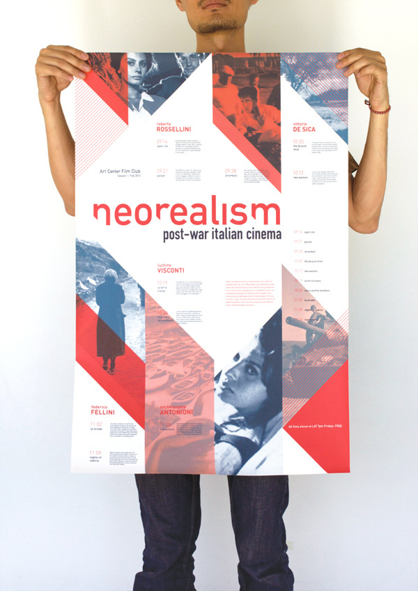 Italian Neorealism Cinema Series #neorealism #blue #red