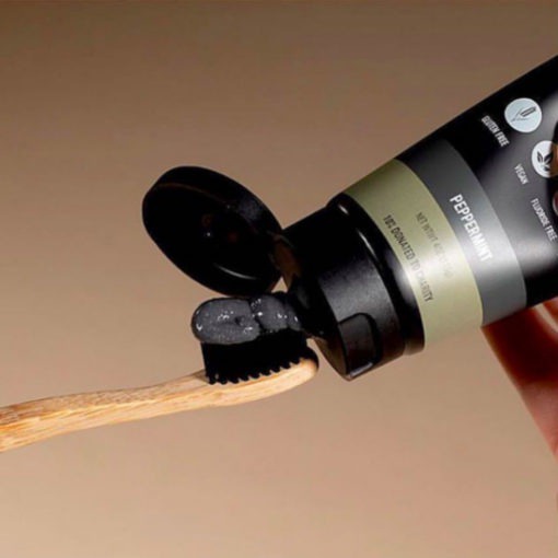 Charcoal & Bentonite Clay Whitening Toothpaste This Charcoal and Bentonite Clay Toothpaste will help brighten your smile naturally! With natural whitening powers of charcoal, it lifts stains by penetrating teeth's enamel and absorbing stains and toxins.