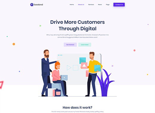 SaasLand - true multi-purpose theme for startups, business, agencies and more