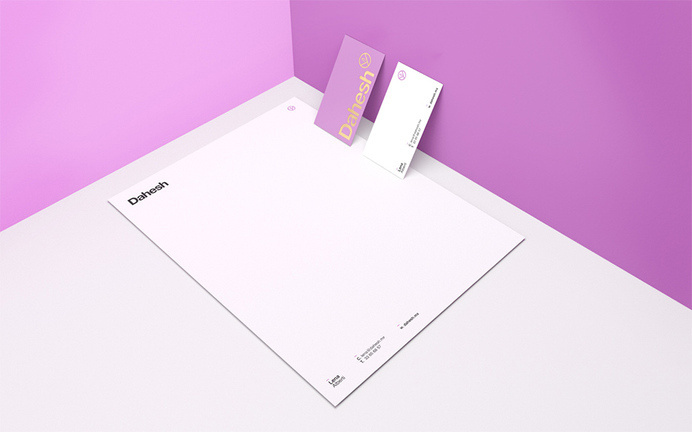 Menta Picante | Dahesh #menta #business #stationary #pink #card #gold #picante